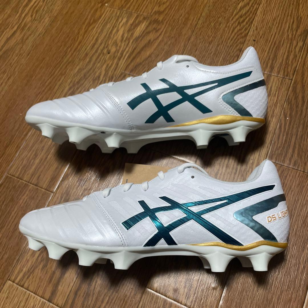 アシックス DS LIGHT ホワイト×グリーン 26.5cm