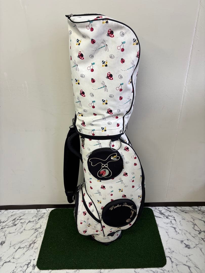 M・U SPORTS ユニーク柄 ホワイト ゴルフ キャディバッグ