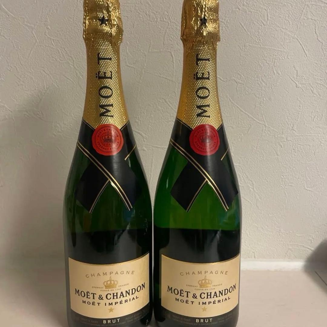 MOET & CHANDON ブリュット シャンパン 750ml 2本セット