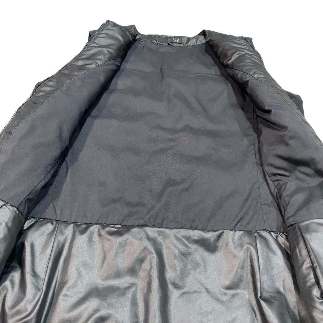 ニジュウサンクゴルフ ノースリーブ ダウン スカート ワンピース M/L 黒