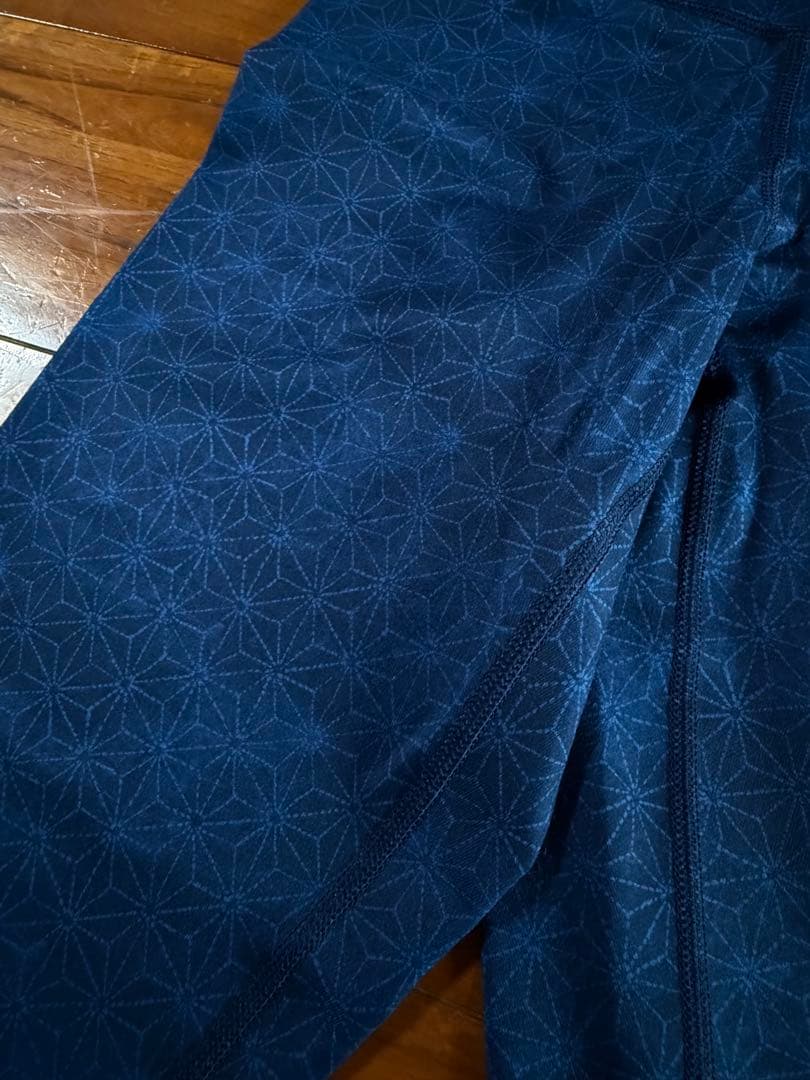 ルルレモン 新品未使用　ヨガレギンス 刺し子柄　サイズ4