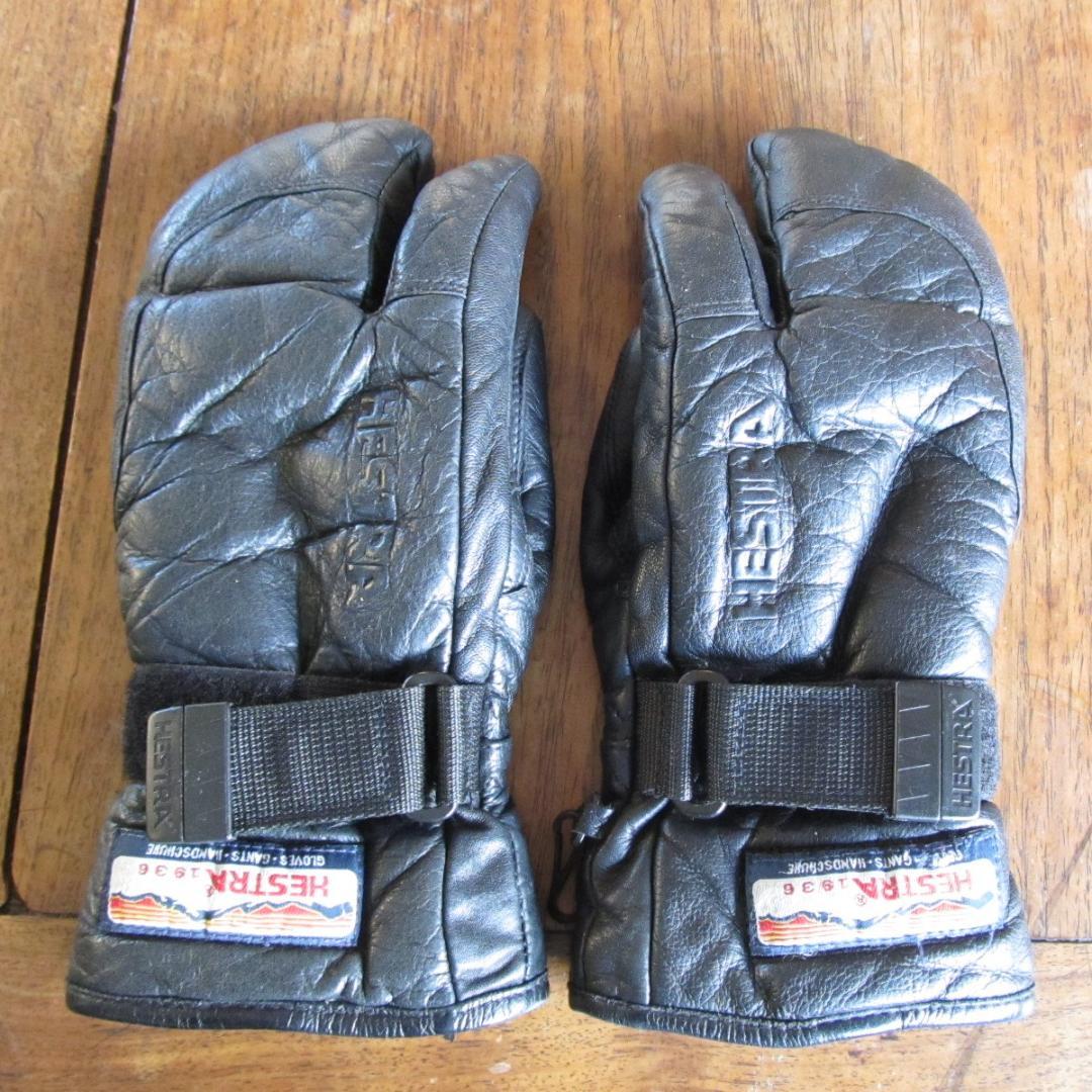 HESTRA(ヘストラ)のレザー製スキーグローブ, 3-FINGER
