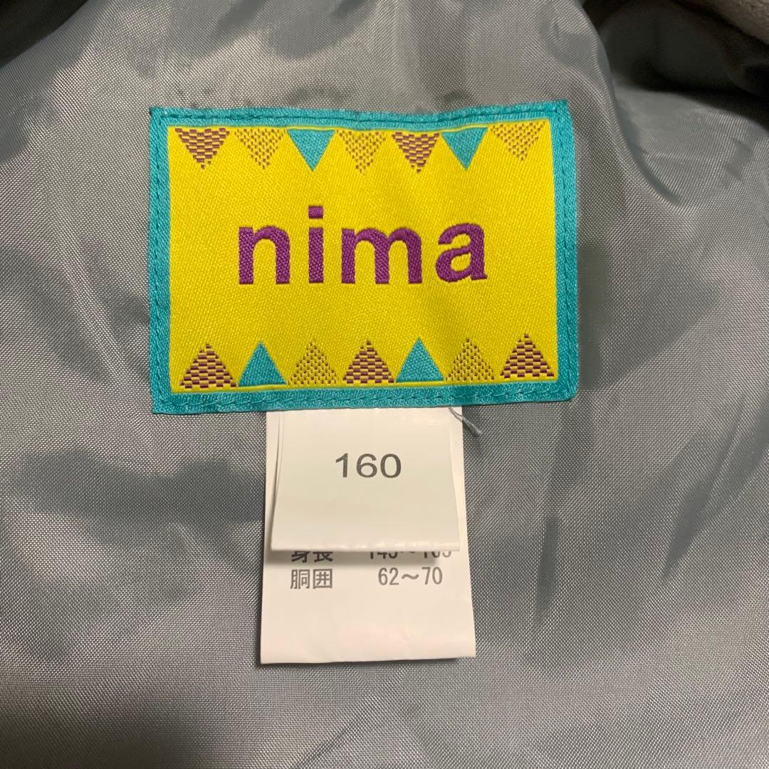ニマ　nima キッズスキーウェア　上下セット　白×黒　　160