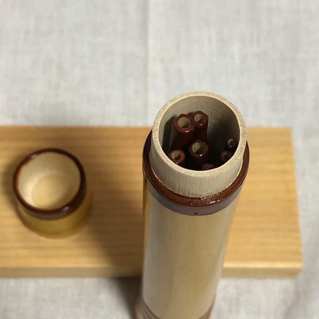 手作りタナゴ竿　竹筒付き