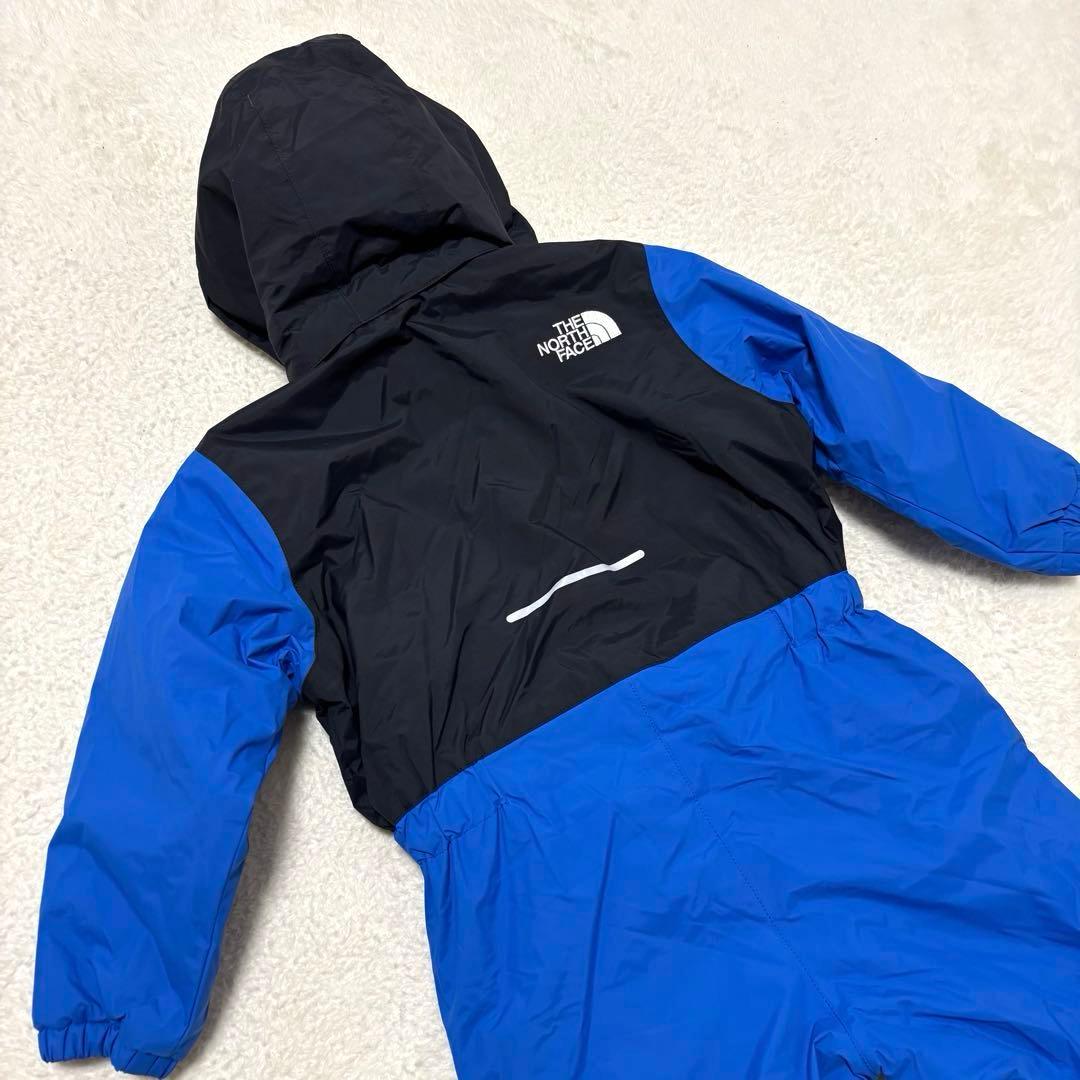 美品 THE NORTH FACE キッズ スキーウェア 100cm 青 × 黒
