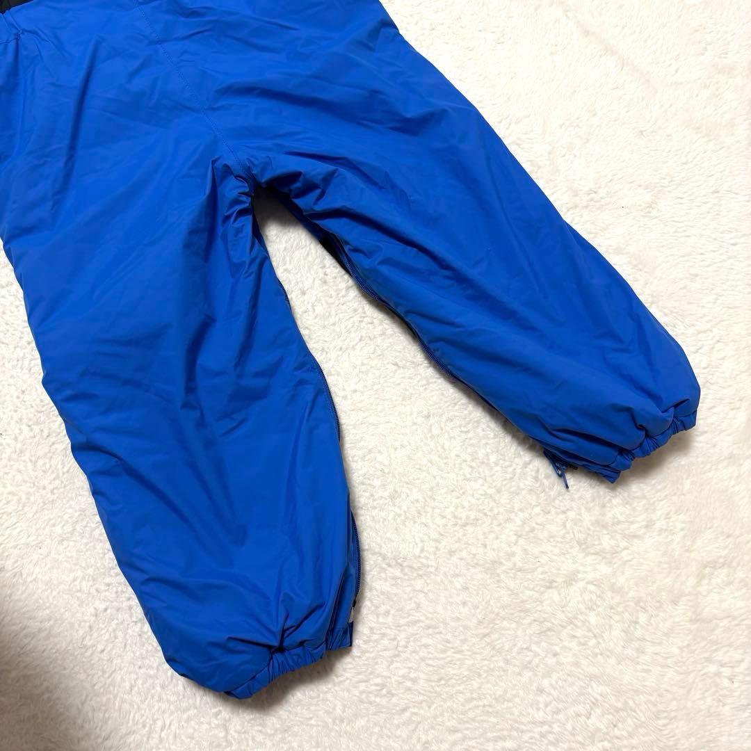 美品 THE NORTH FACE キッズ スキーウェア 100cm 青 × 黒