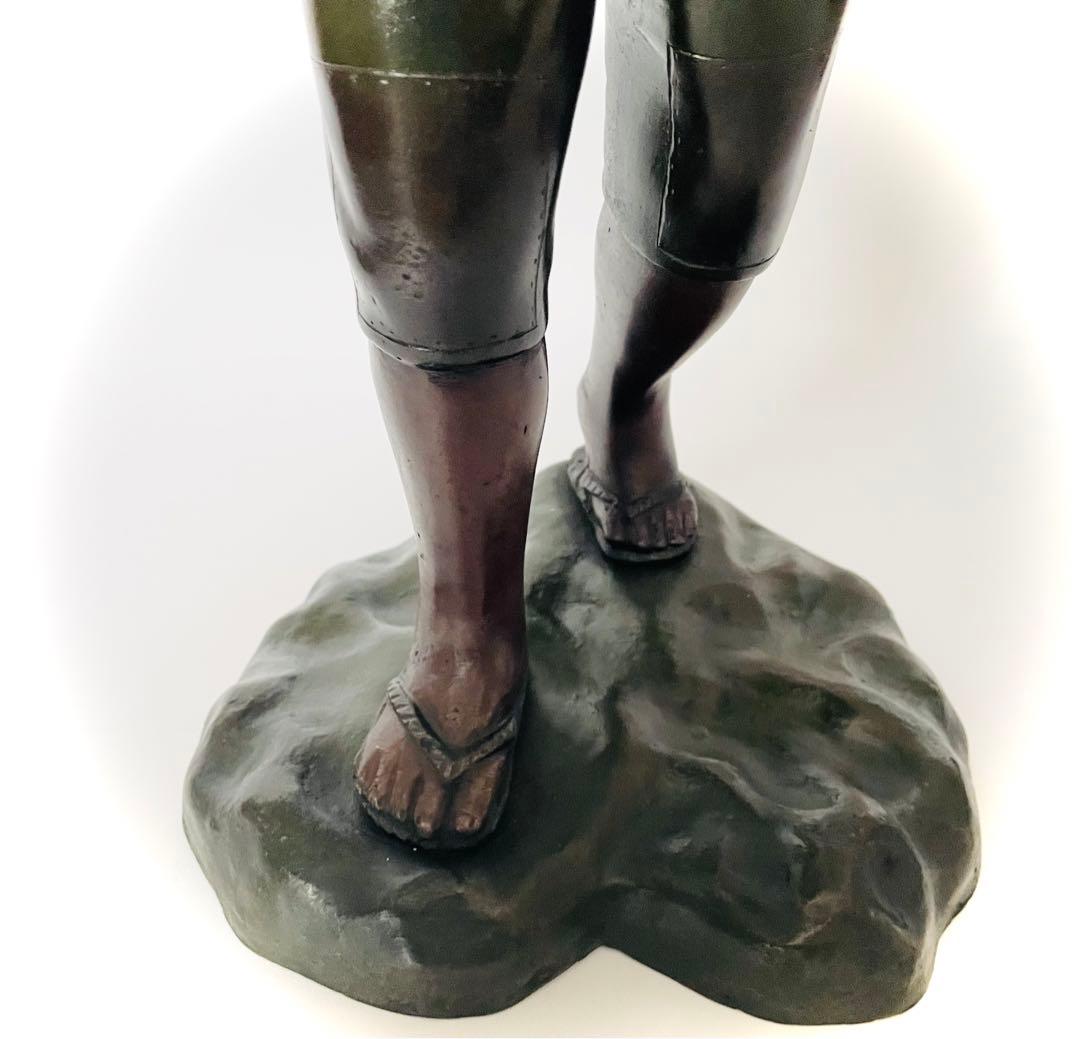 二宮金次郎 ブロンズ像 48cm 7kg