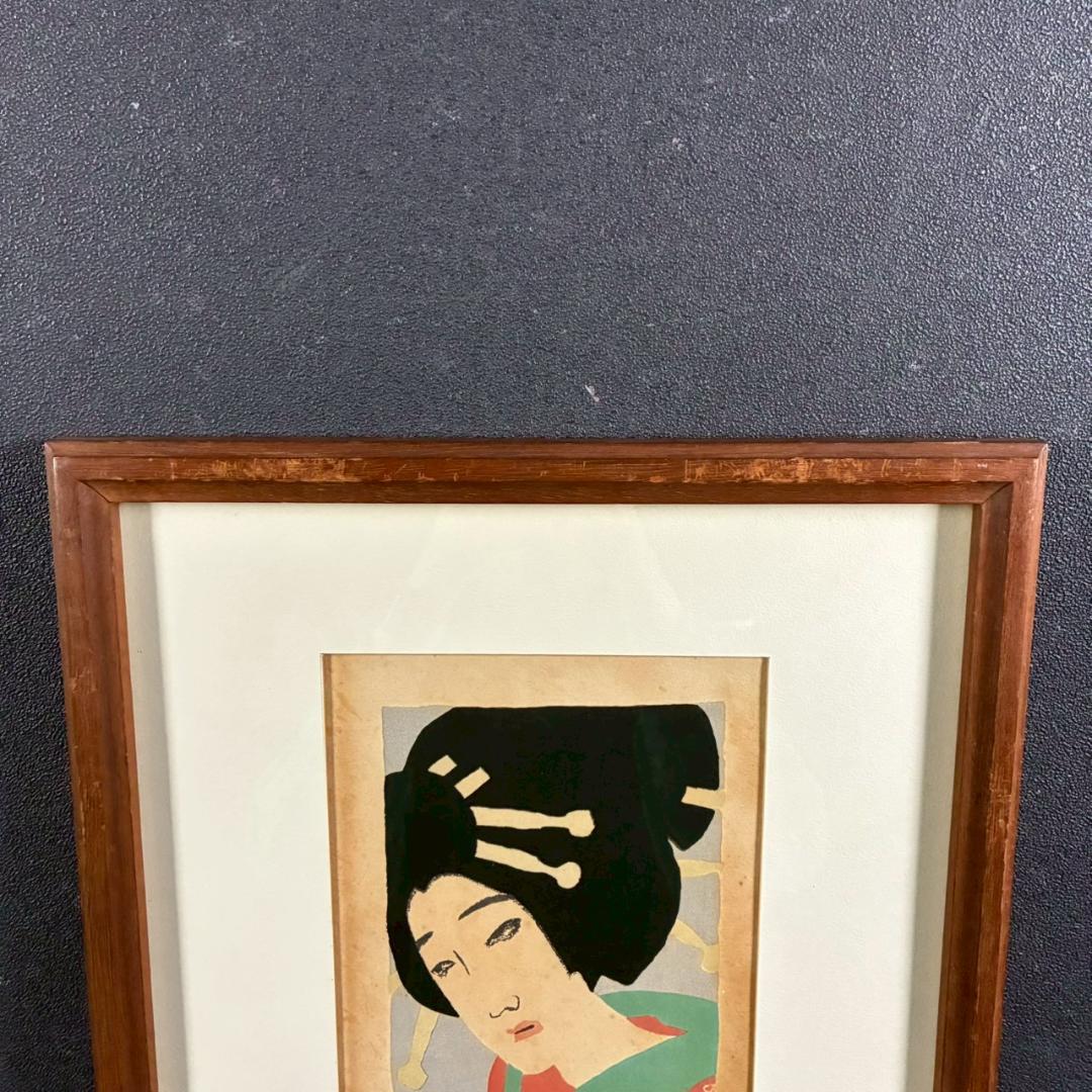 竹久夢二「小春」木版画 やなぎや版 柳屋版 1914年 大正ロマン 希少版画