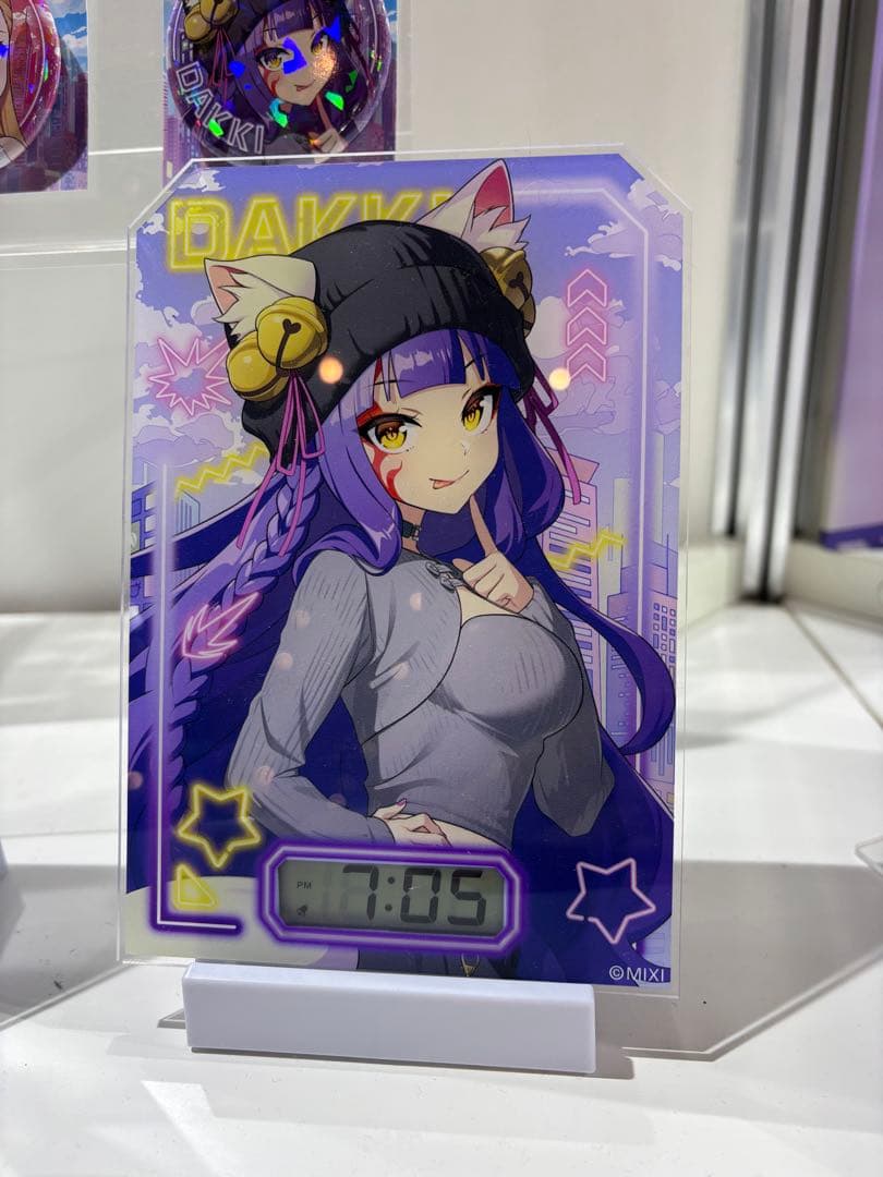 モンストくじ モンスポット新宿 くじ A賞 ボイス入り目覚まし時計 妲己