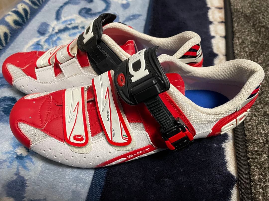 最終値下げSIDI SPIT サイクリングシューズ レッド/ホワイト
