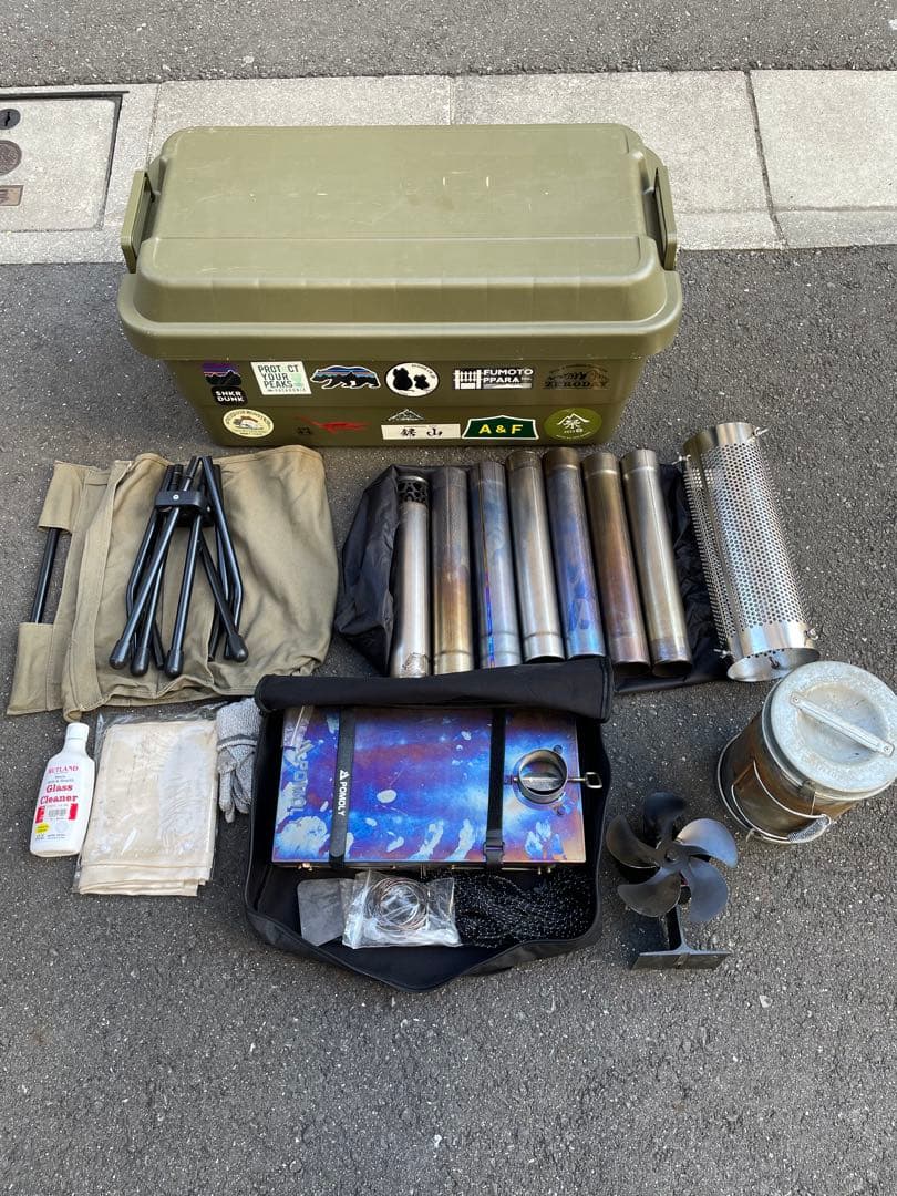 POMOL 薪ストーブ T-BRICK もろもろセット