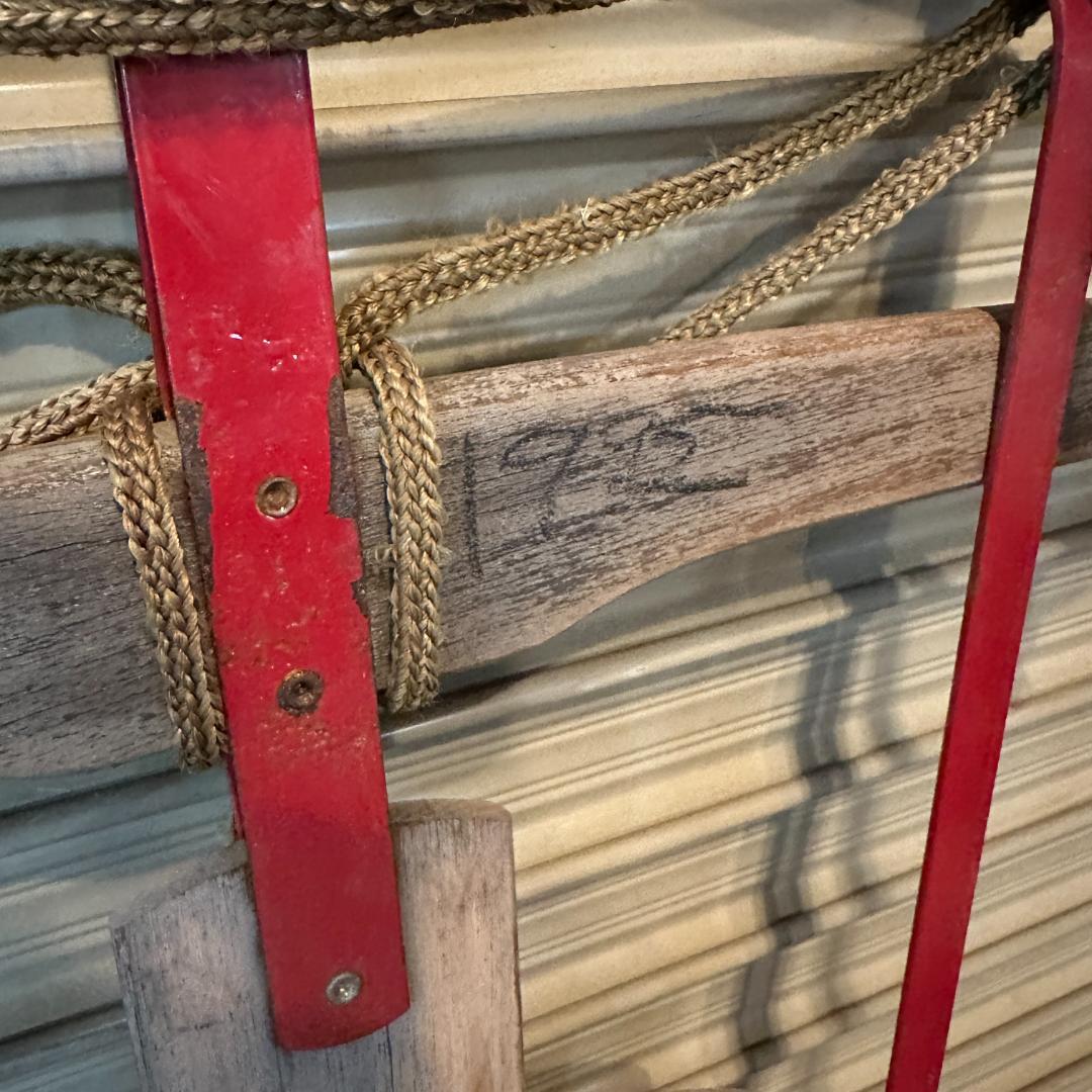 【希少】アメリカ製 Flexible Flyer 木製ヴィンテージソリ 店舗什器