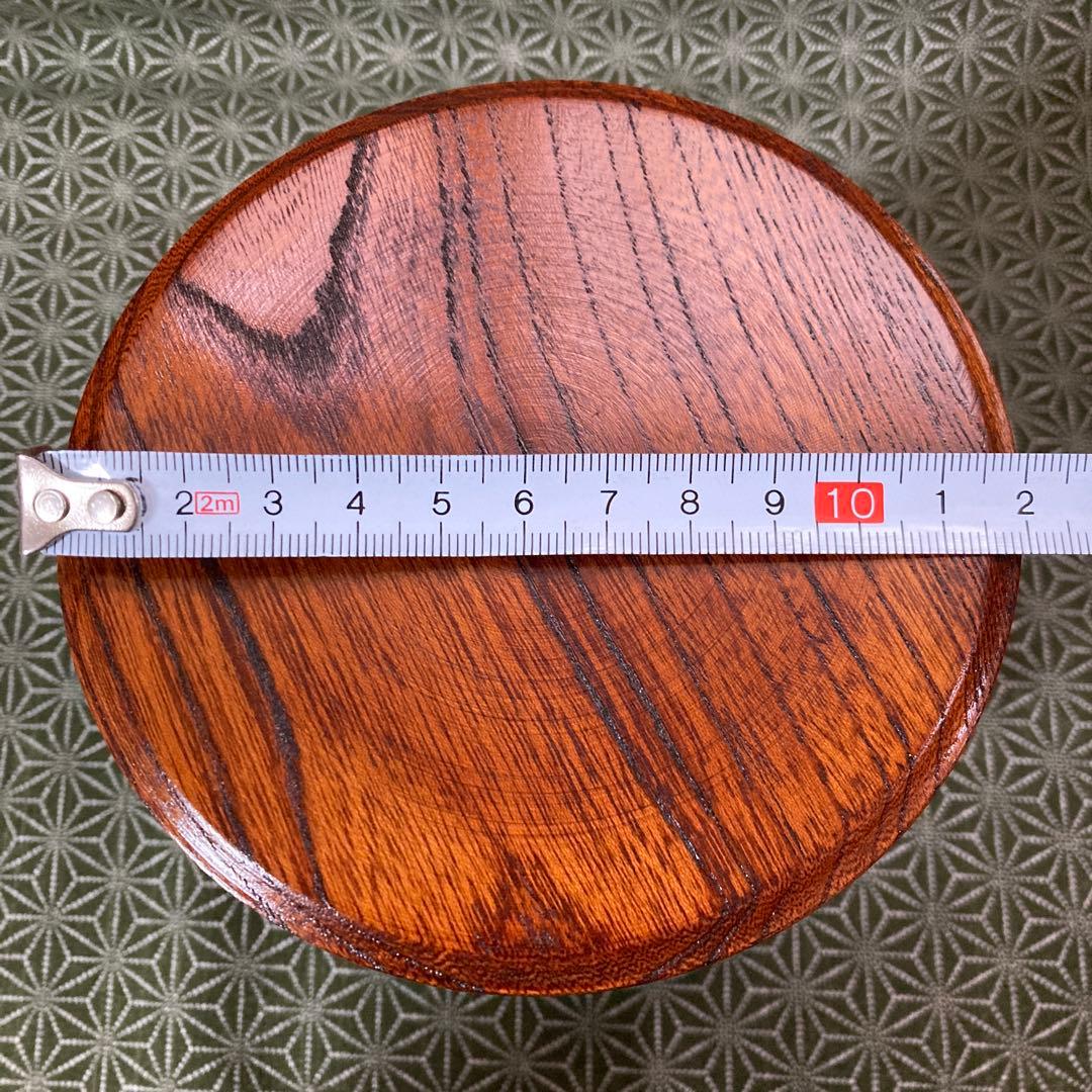 漆器　欅　三段重　弁当箱　くり抜き　朱塗り