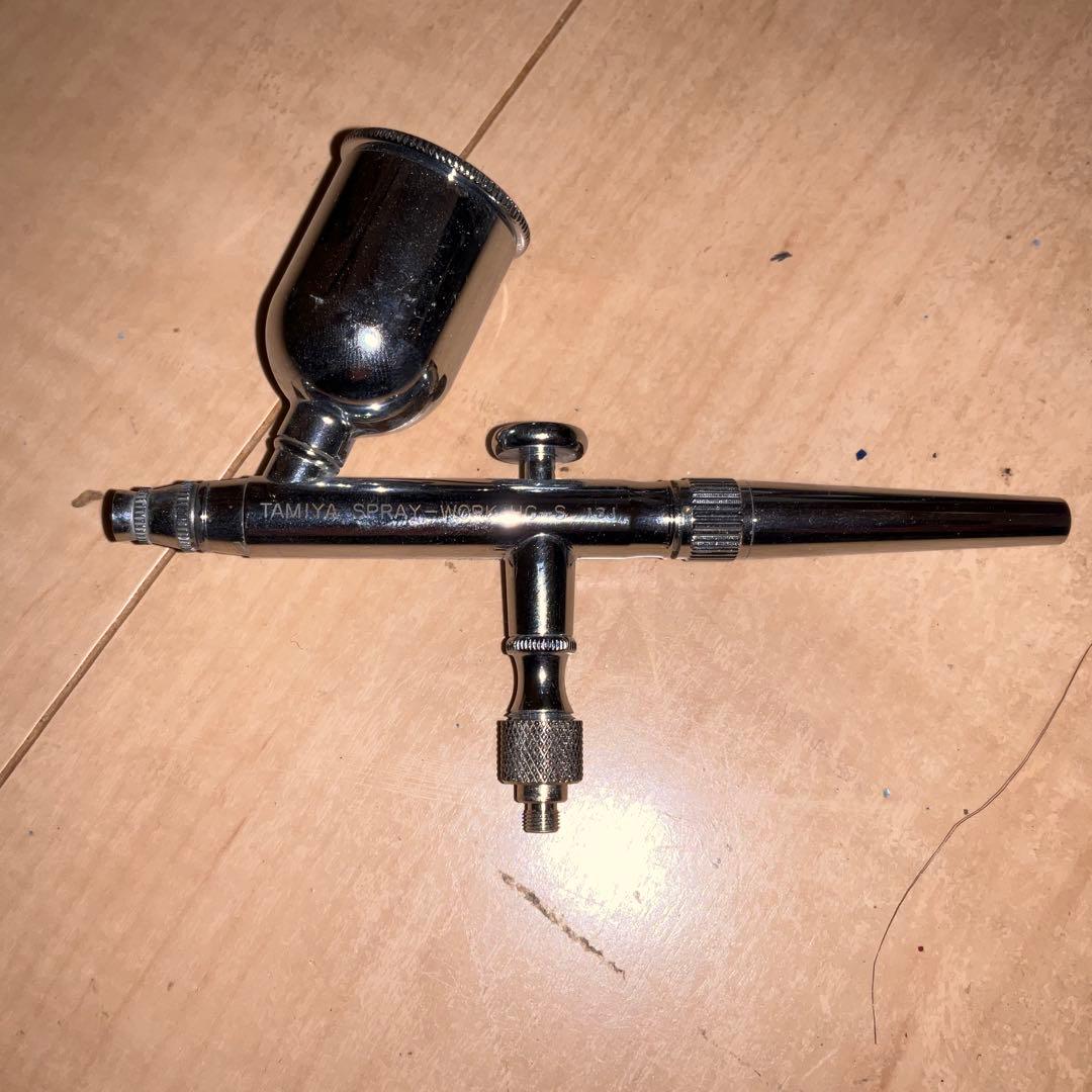 Mr.リニアコンプレッサーL5 エアーブラシ2本ウェーブ ルーペスタンドLED他