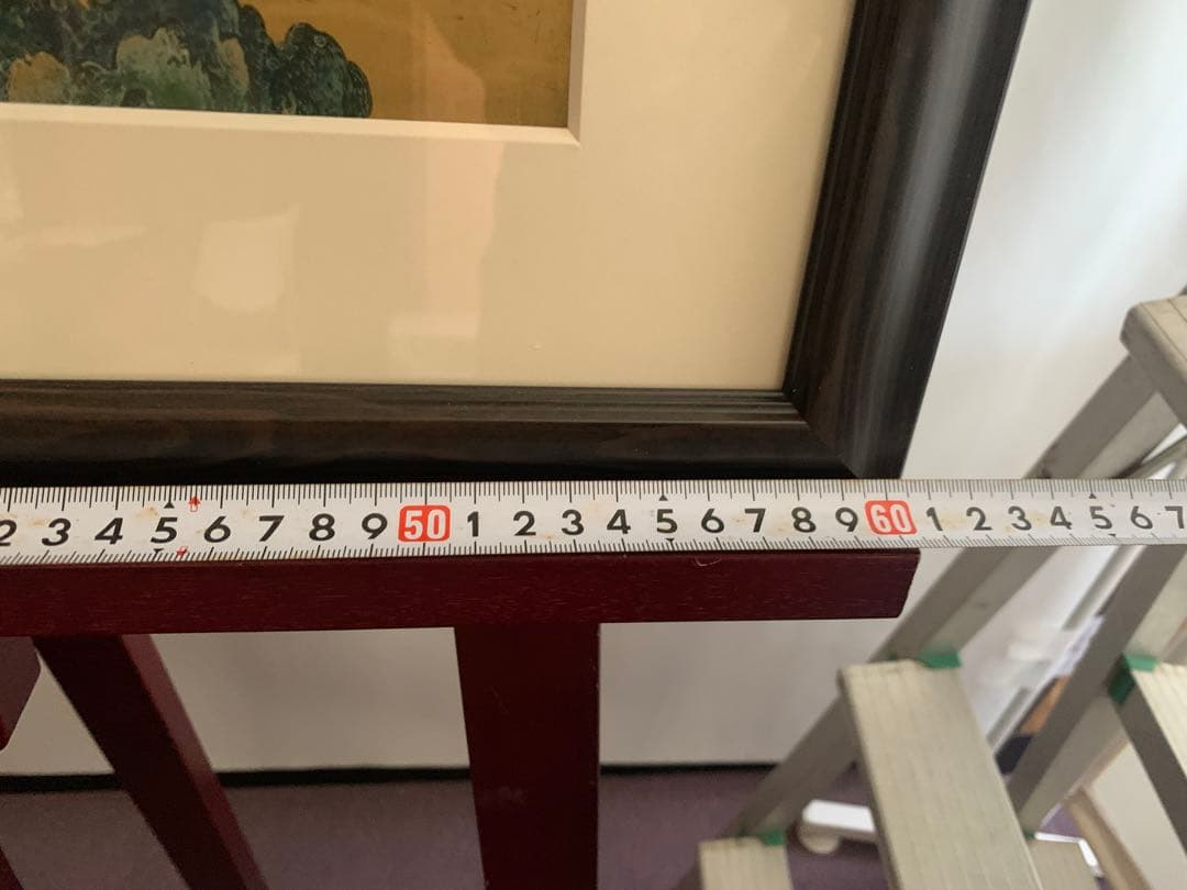 四季草花図　印刷画　日本画 フレーム　額装　額縁