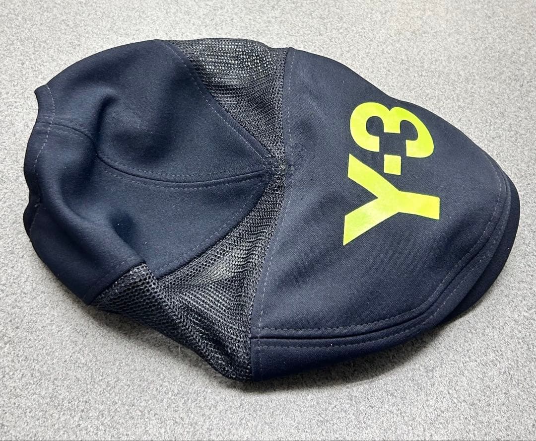 値下げ！Y-3 ワイスリー メッシュ ネオンイエローロゴ