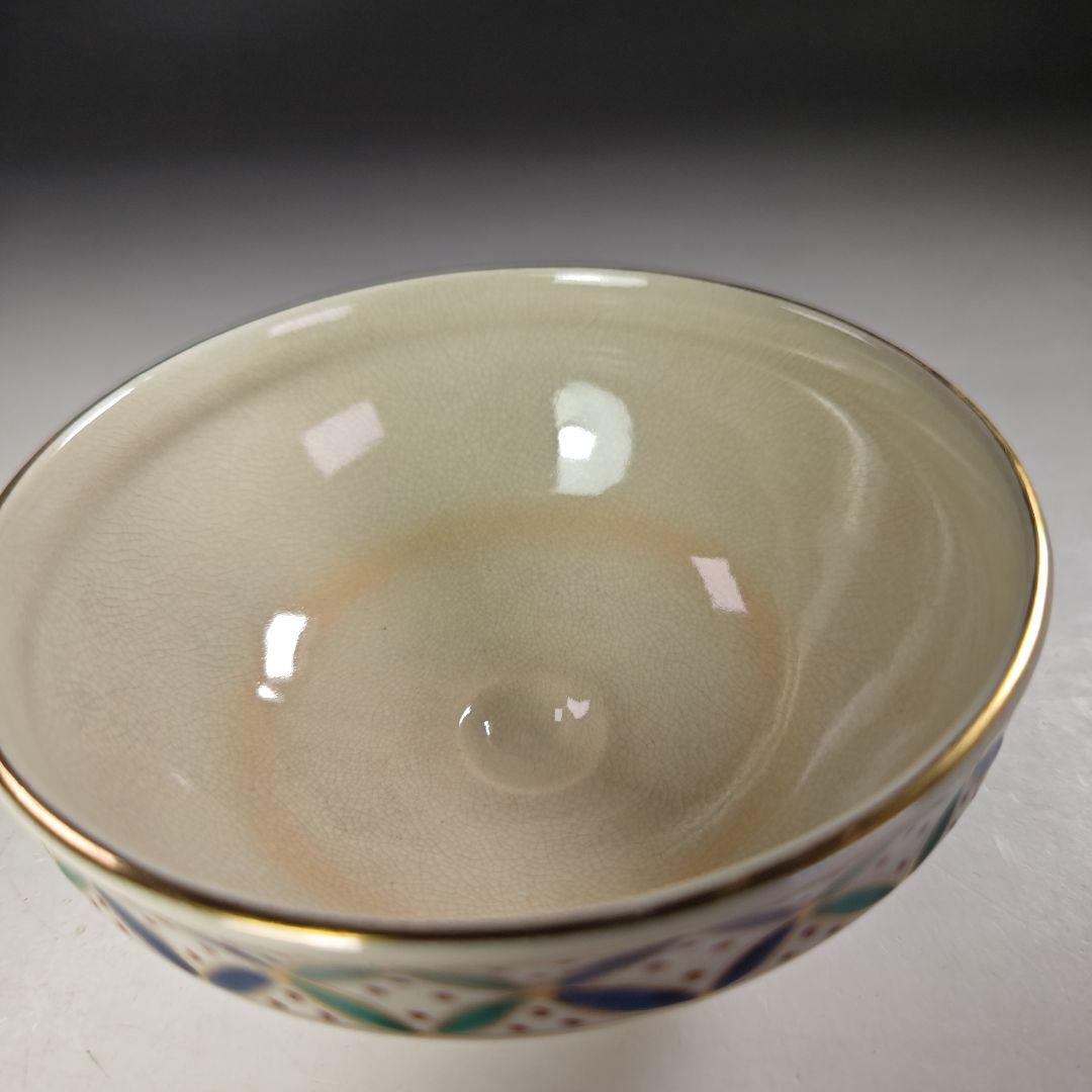 ウ286 数茶碗『平安　手塚桐鳳』『仁清七宝紋　数茶碗　10客　共箱』茶道具