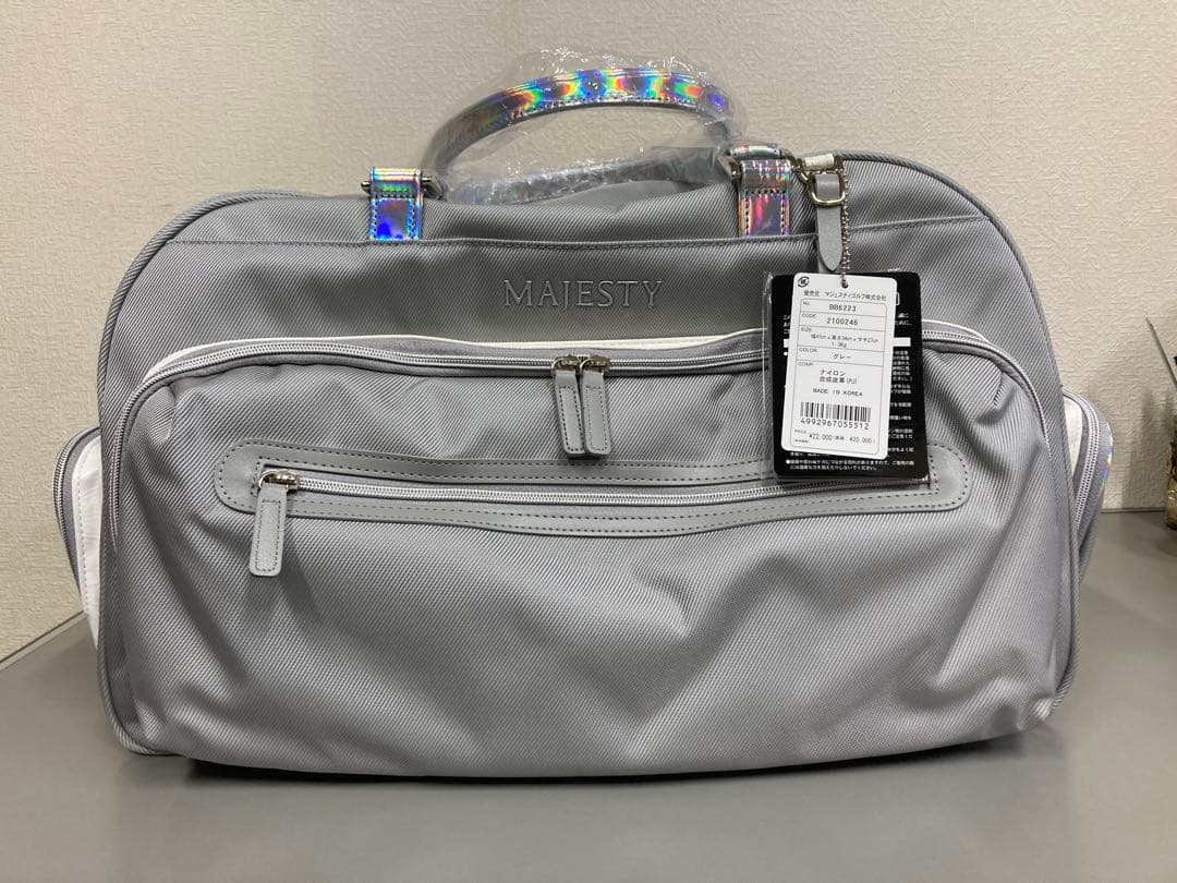 新品、未使用！MAJESTY ゴルフバッグ グレー/ホワイト