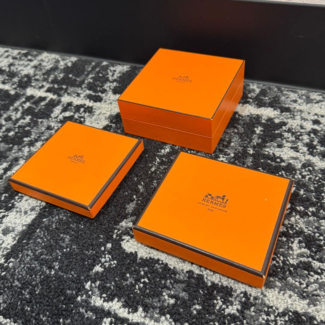 HERMES　エルメス　オレンジ　空箱　小物・アクセサリー入れ　8個セット