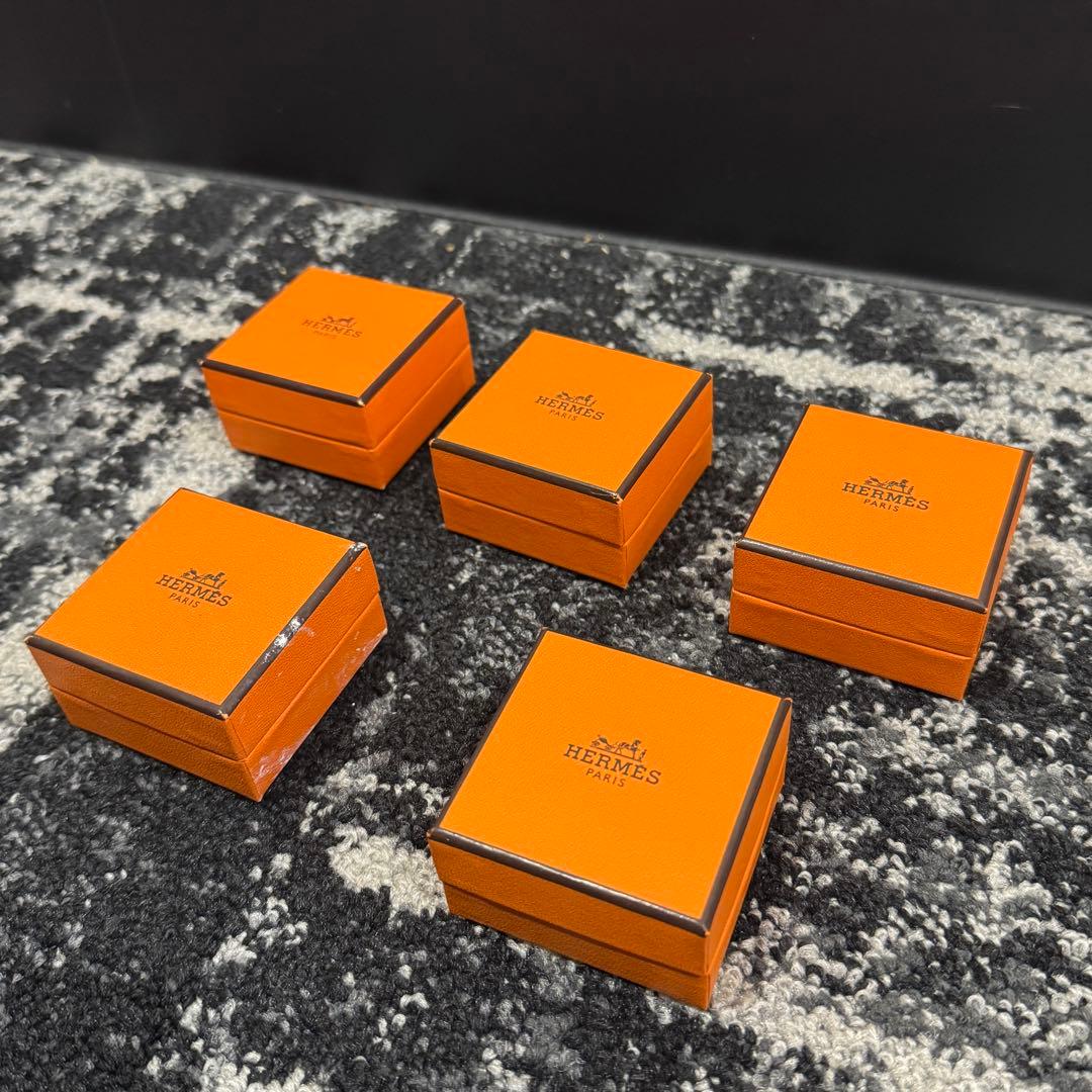 HERMES　エルメス　オレンジ　空箱　小物・アクセサリー入れ　8個セット