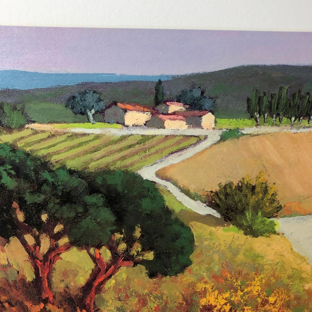 ペッサーニ　「トスカーナの平和な陽光」版画(ジクレー) シート　額縁無し　美品