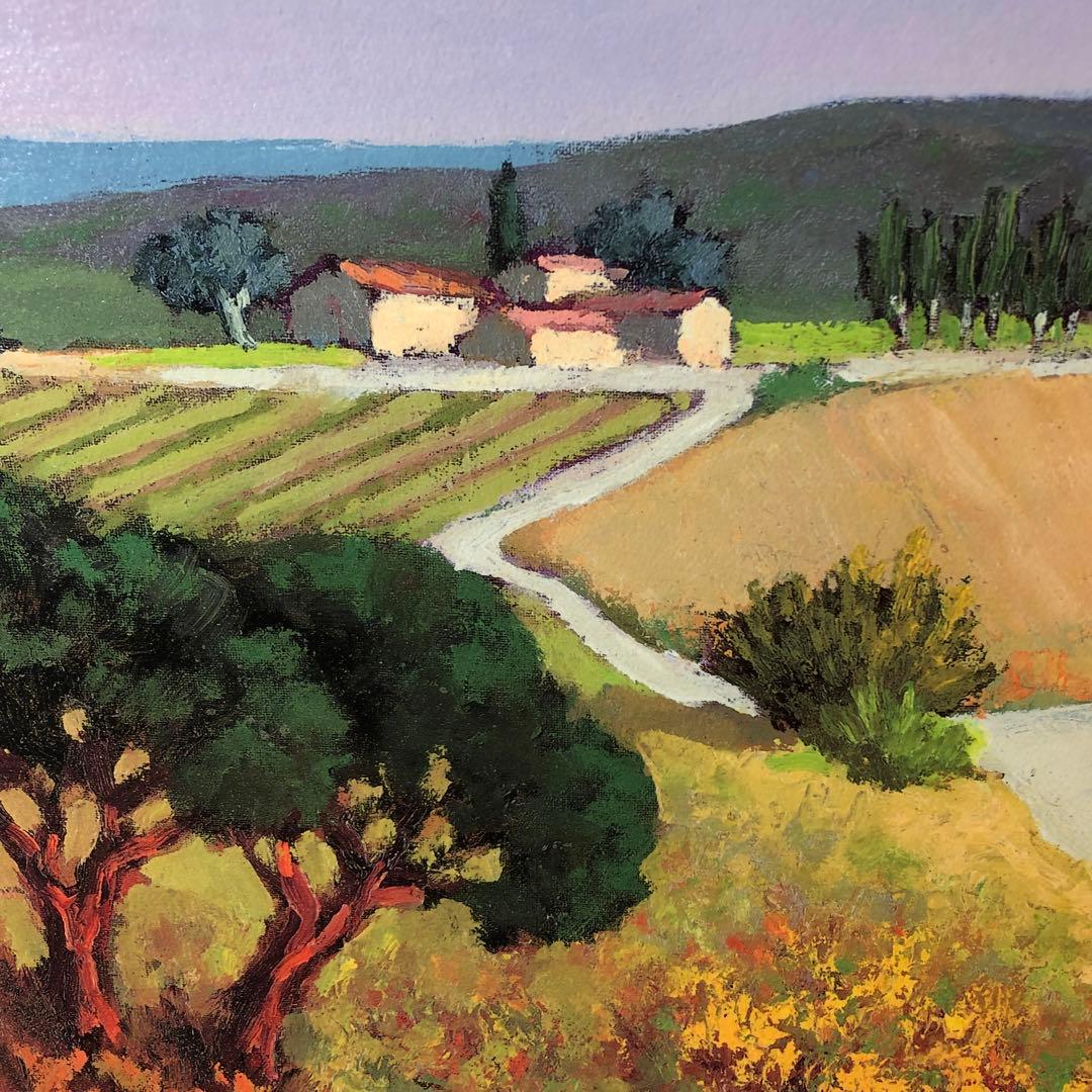 ペッサーニ　「トスカーナの平和な陽光」版画(ジクレー) シート　額縁無し　美品