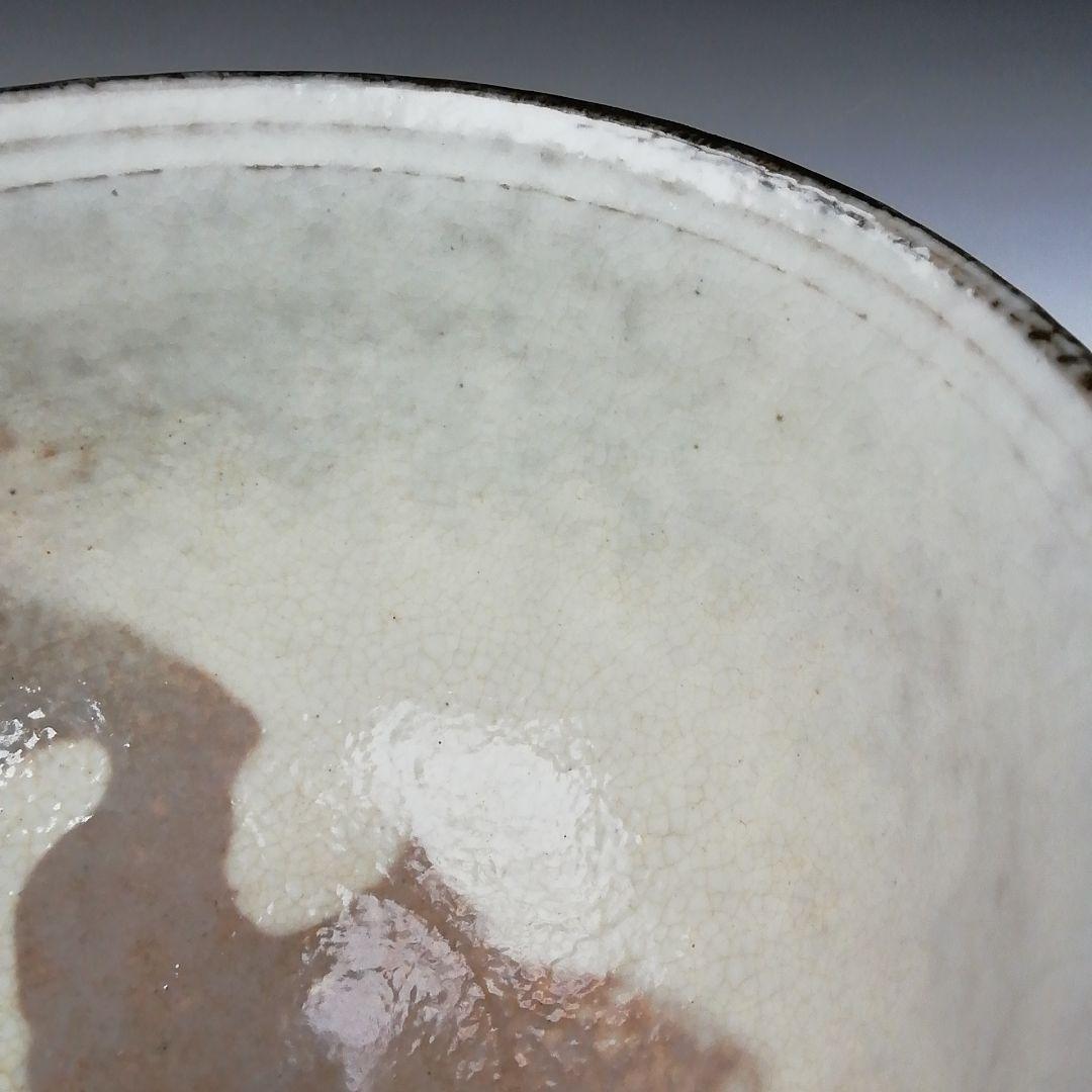 Ｔ４３６　茶碗　『吾亦紅』『浅見与し三 造』　共箱　抹茶碗　茶道具