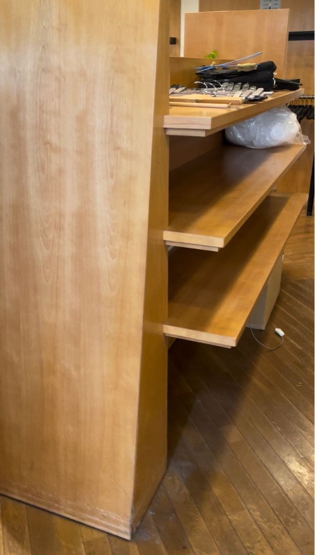 【希少レア】アパレル店舗用　陳列　ディスプレイ棚　姿見付き什器