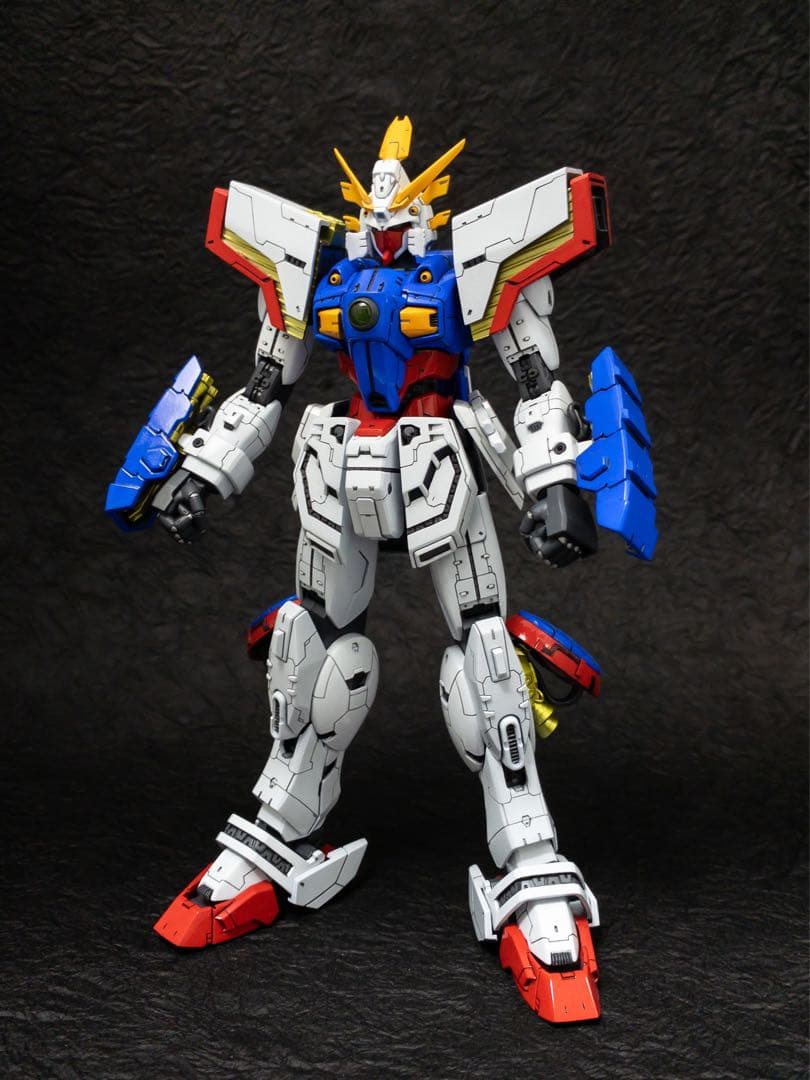 ガンプラ　MGシャイニングガンダム塗装改修済完成品