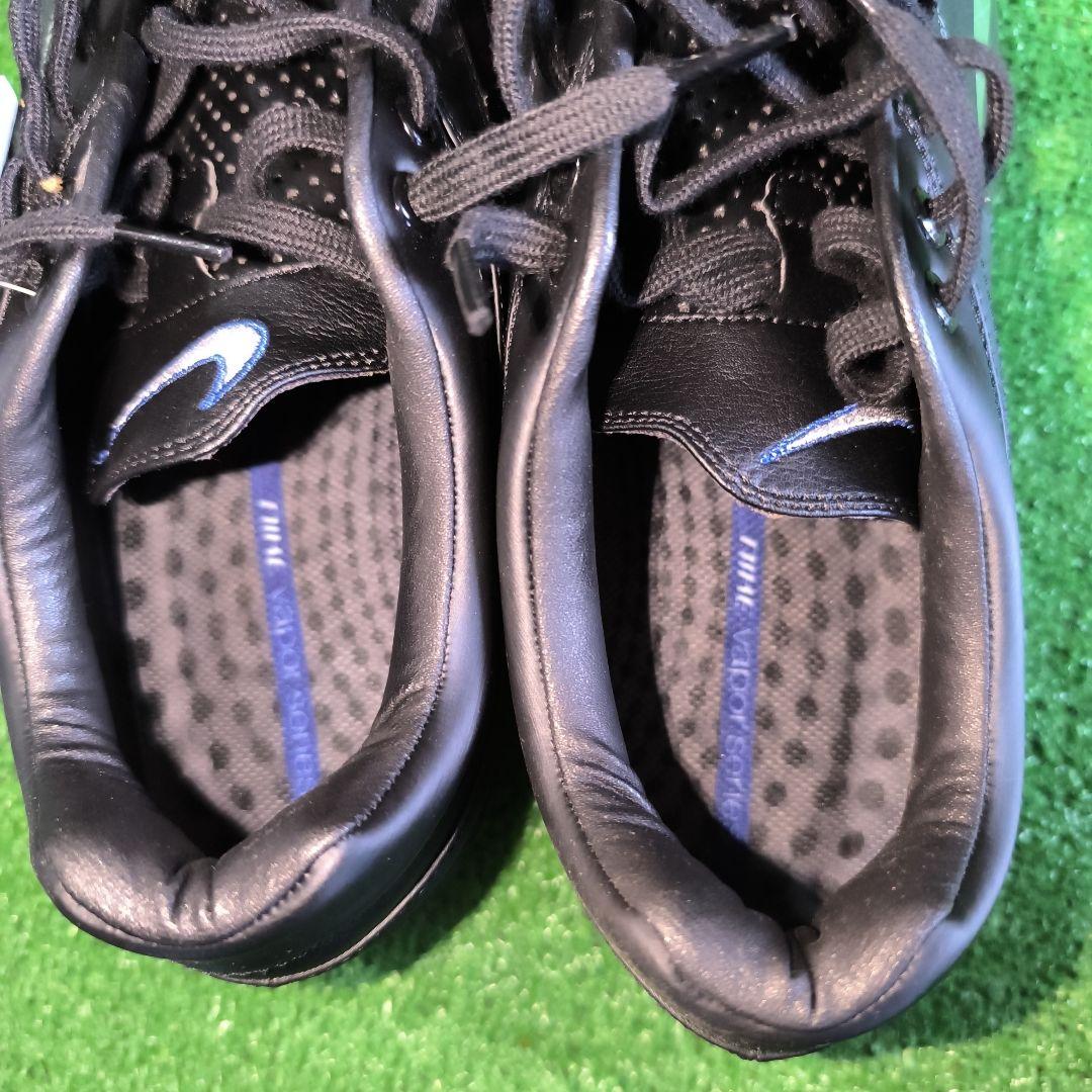 Nike ブラック レザー スパイクシューズ