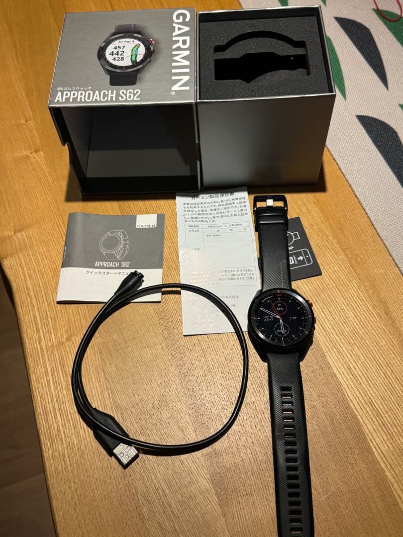 GARMIN APPROACH S62 GPSゴルフナビ 元箱付き