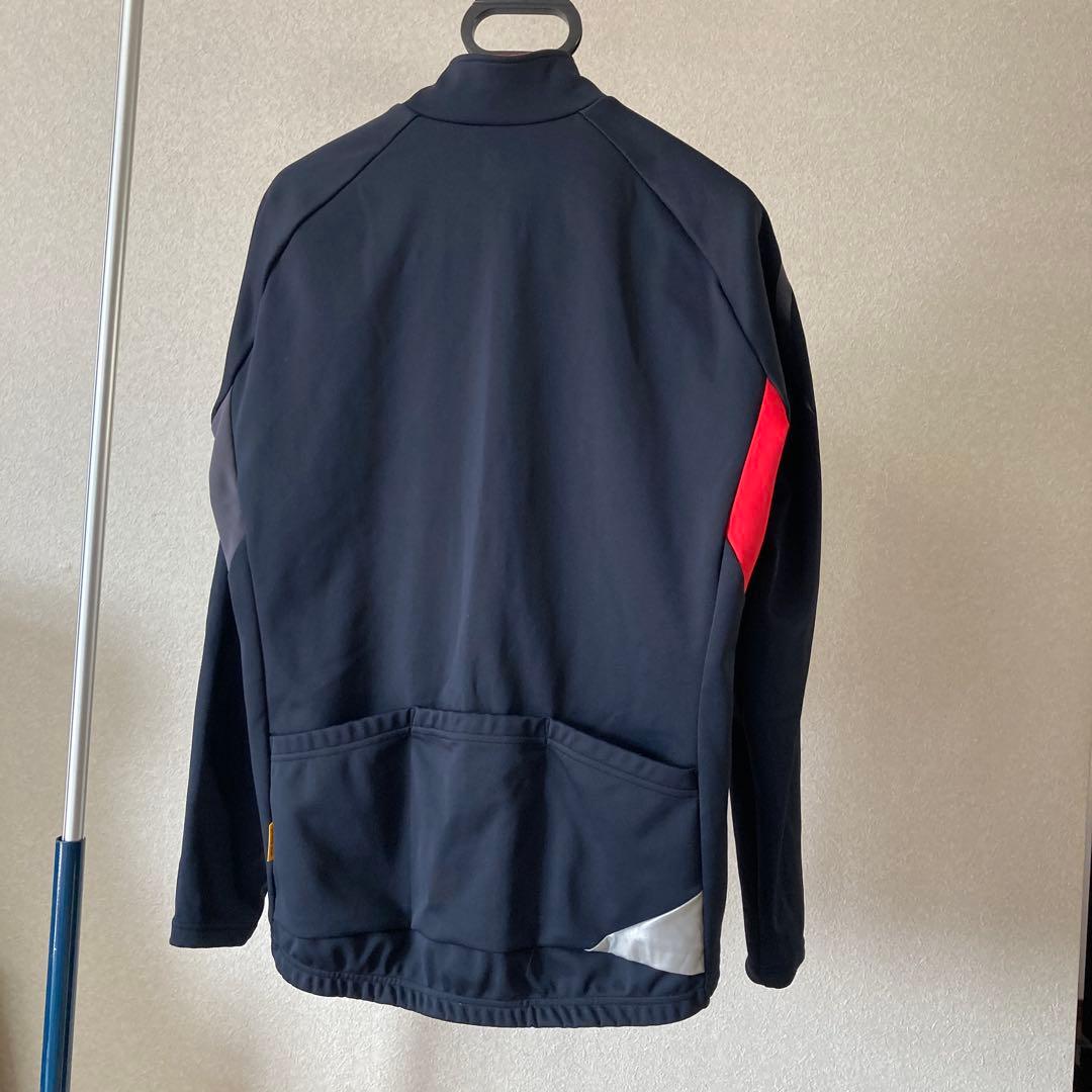 パールイズミサイクルジャケット　黒赤　L