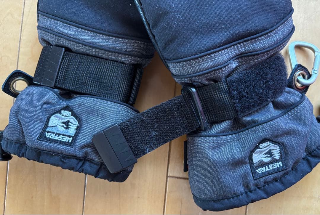 Hestra メンズ　スキーグローブ ブラック/グレー