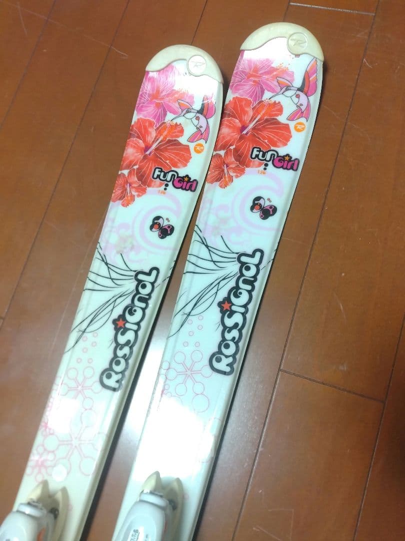 【状態良好☆】130cm　ROSSIGNOLスキー板セット♪　送料無料！