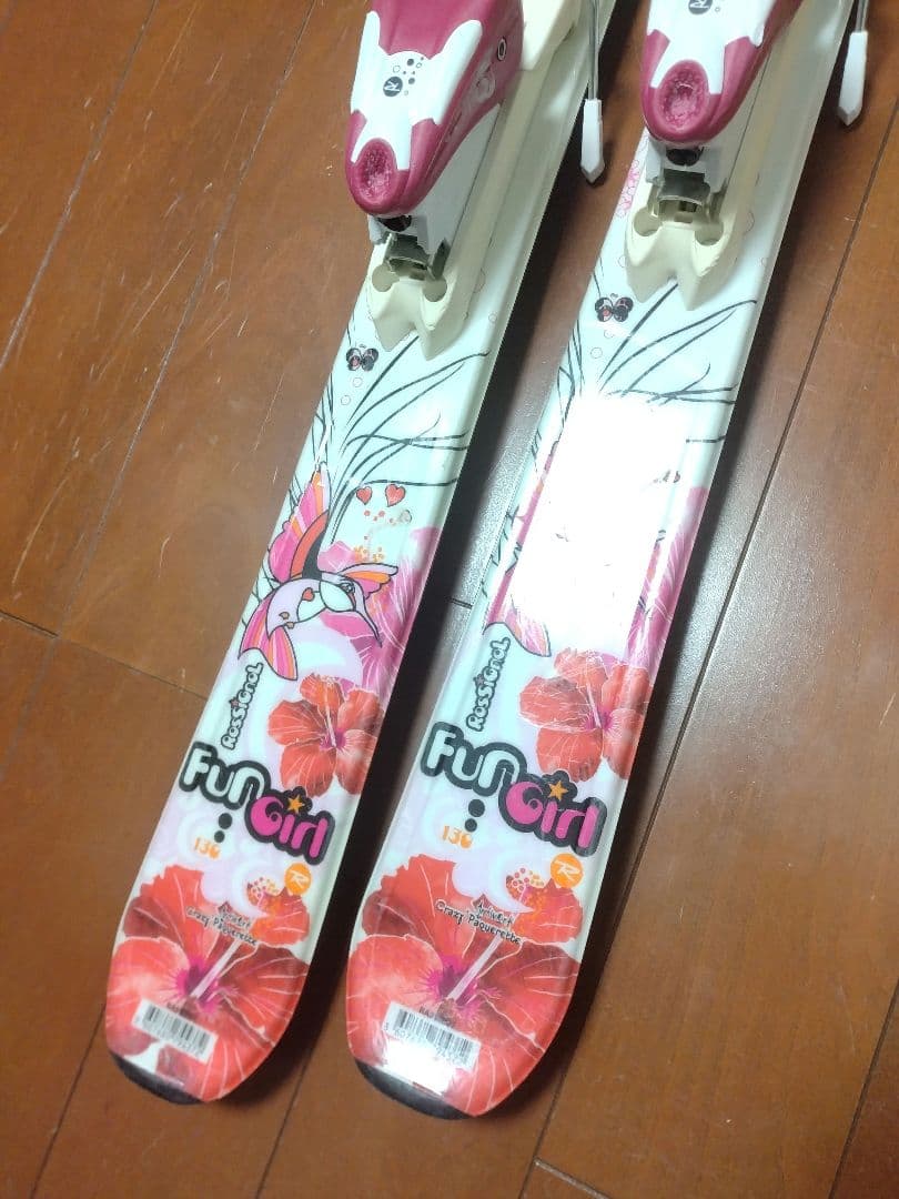 【状態良好☆】130cm　ROSSIGNOLスキー板セット♪　送料無料！