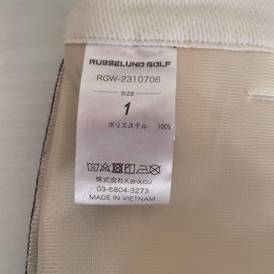 ラッセルノRusseluno ゴルフパンツ　白×黒　サイズ1 新品未使用