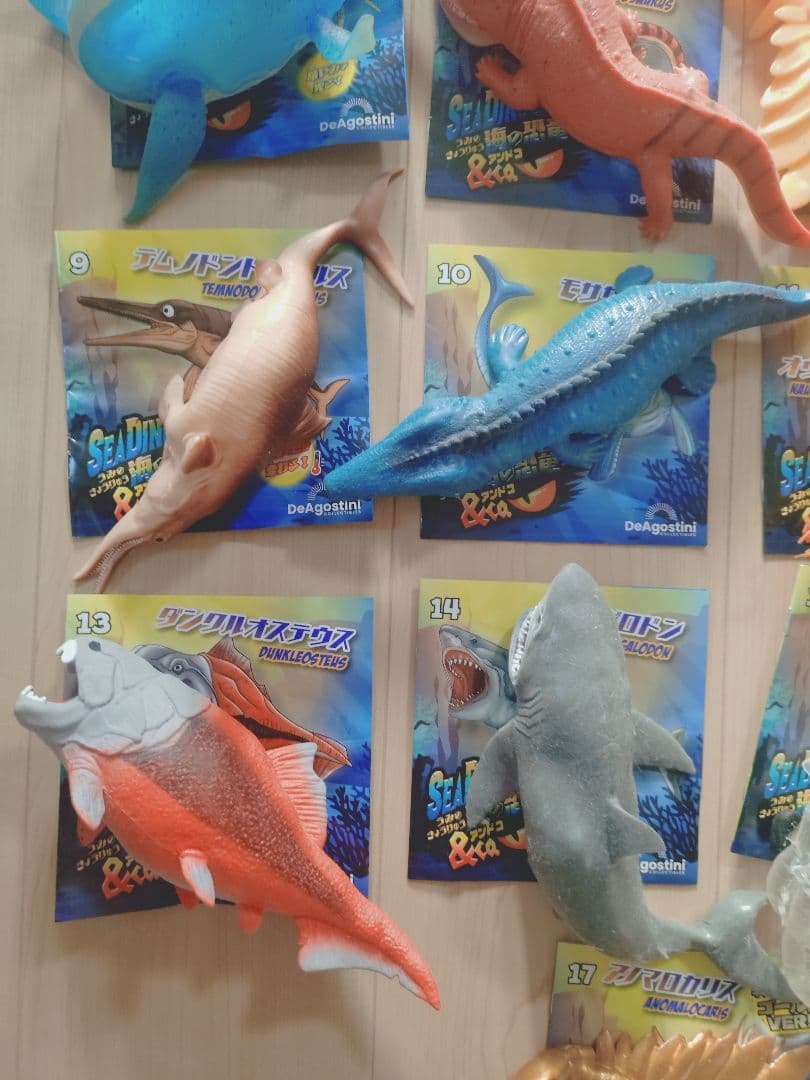 DeAgostini 海の恐竜アンドコー 17体　デアゴスティーニ　コンプリート