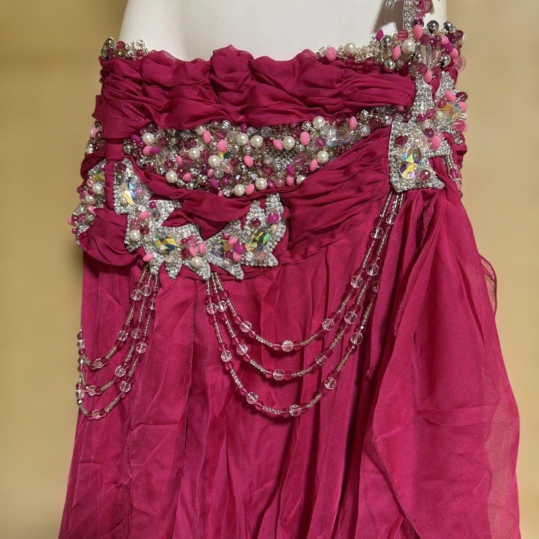 ピンクのベリーダンスセットアップ in Egypt style