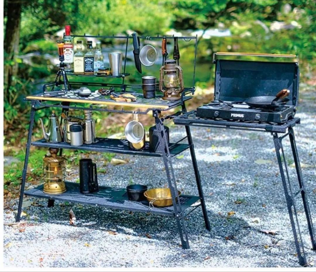 ネイチャートーンズ　キッチンカウンターテーブル大樹ver ツーバーナースタンド