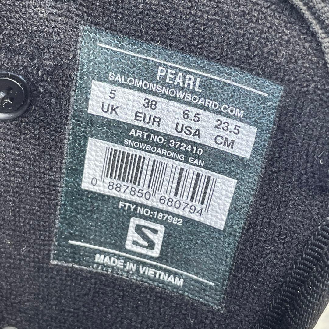 SALOMON 女性用スノーボードブーツ ブラック/パープル 23.5cm