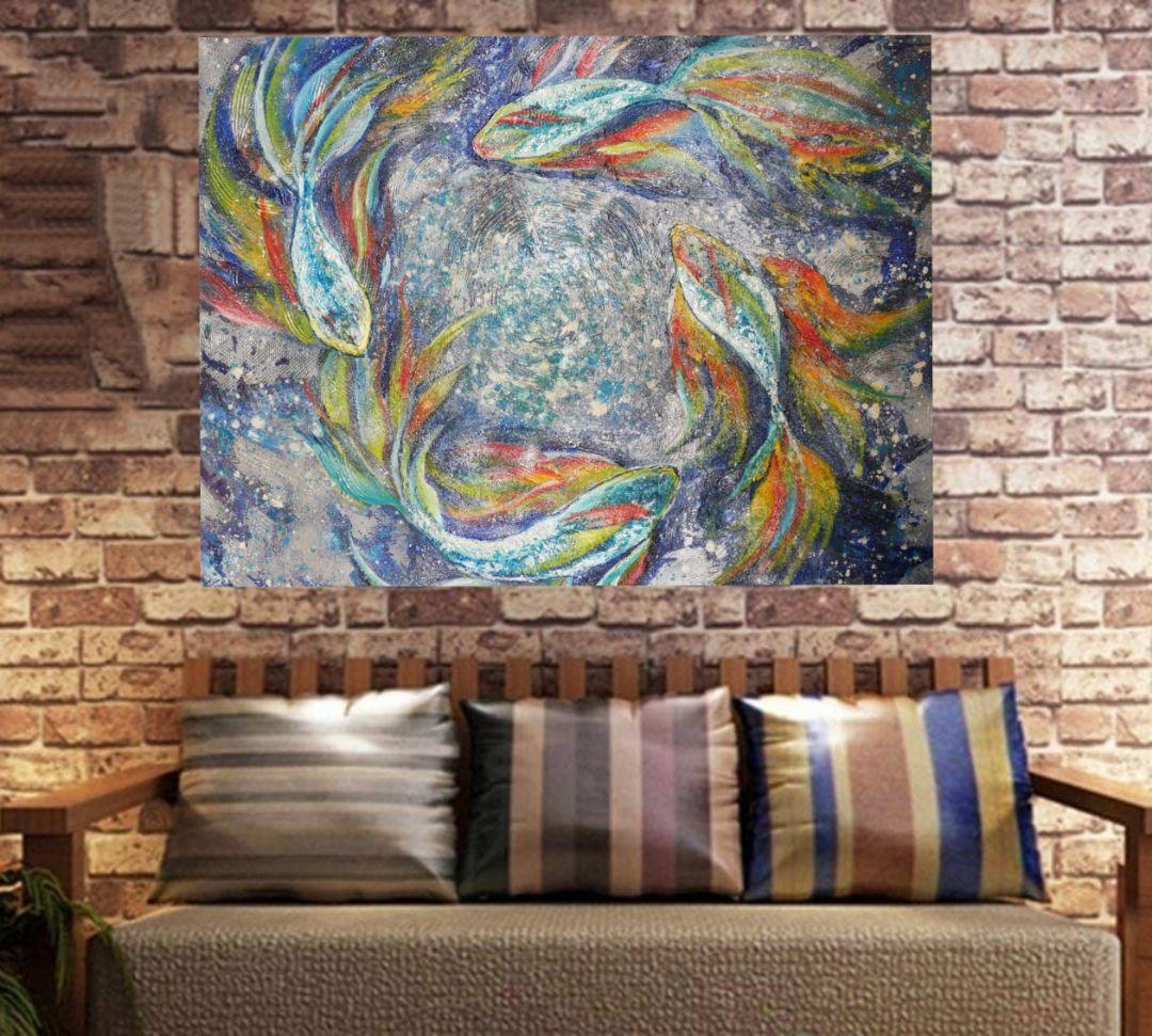 油絵 油彩 油彩画 絵画 【回転】