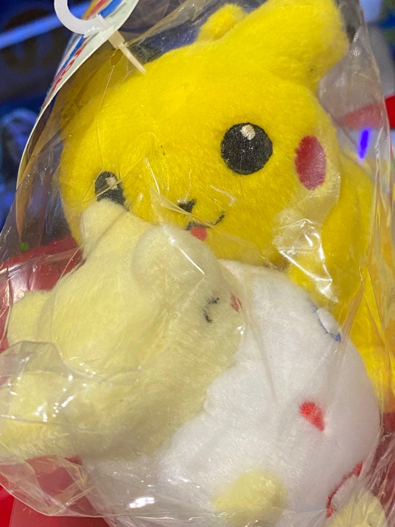 【希少品】新品未使用/絶版ポケペアぬいぐるみトゲピー&ピカチュウ未開封タグ付