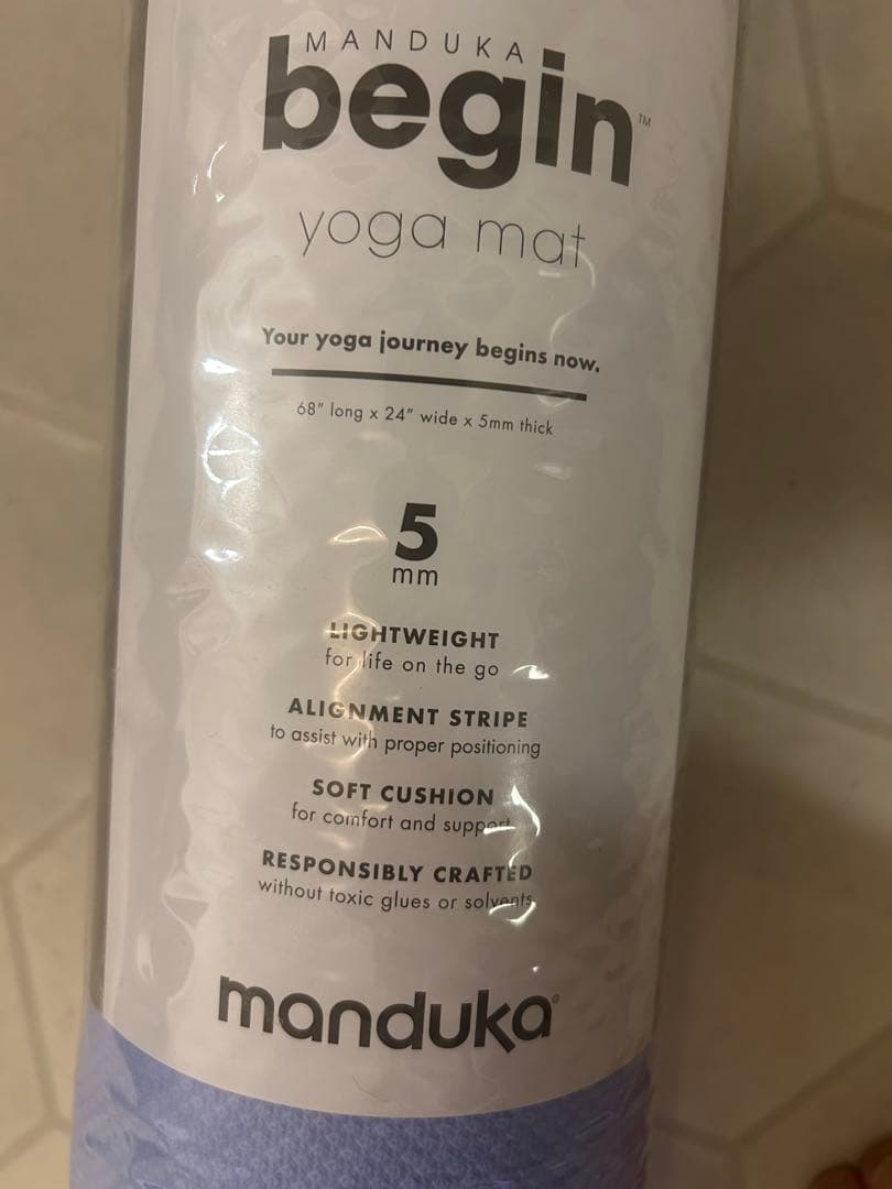 manduka begin ヨガマット 5mm