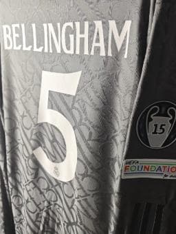 24/25 レアル・マドリード アウェイ 5番 ベリンガム 長袖 ユニフォーム