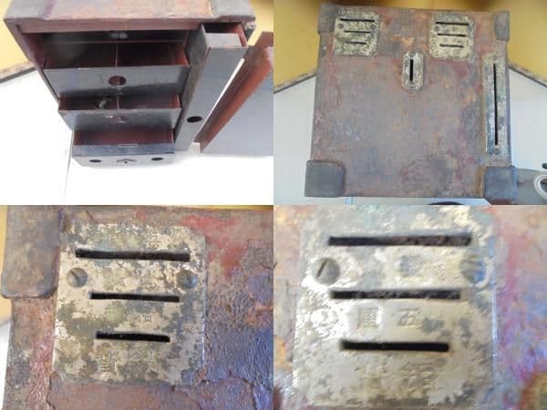 AKa6806　時代　古い　金庫　当時物