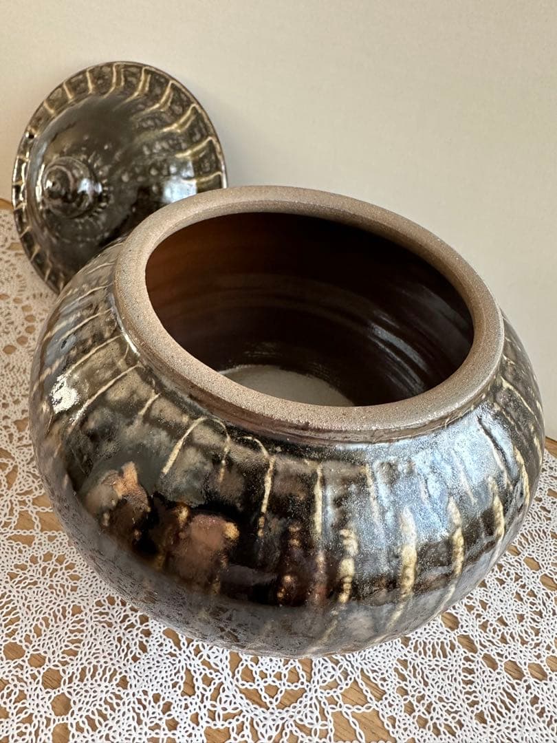 小鹿田焼☆未使用品☆大きな壺