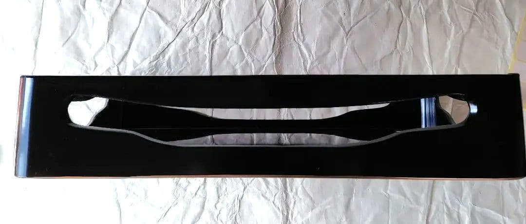 輪島漆器の木製黒漆　 沈金金箔装飾