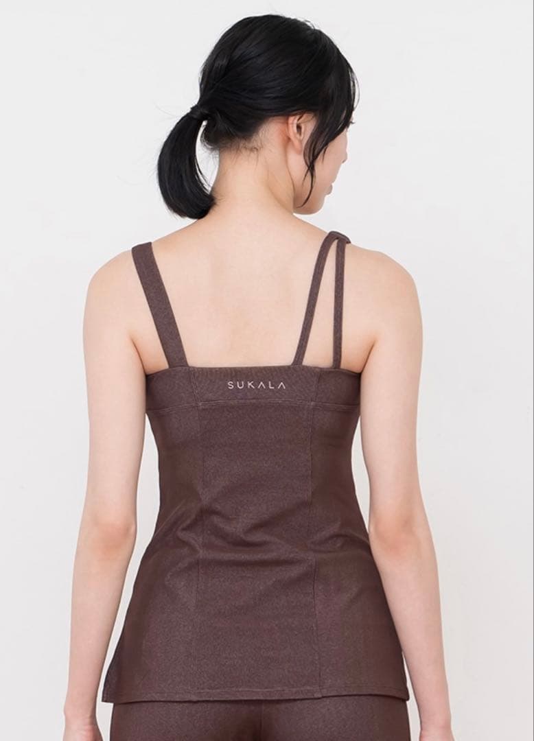 SUKALA リブデニムロングキャミソール　L