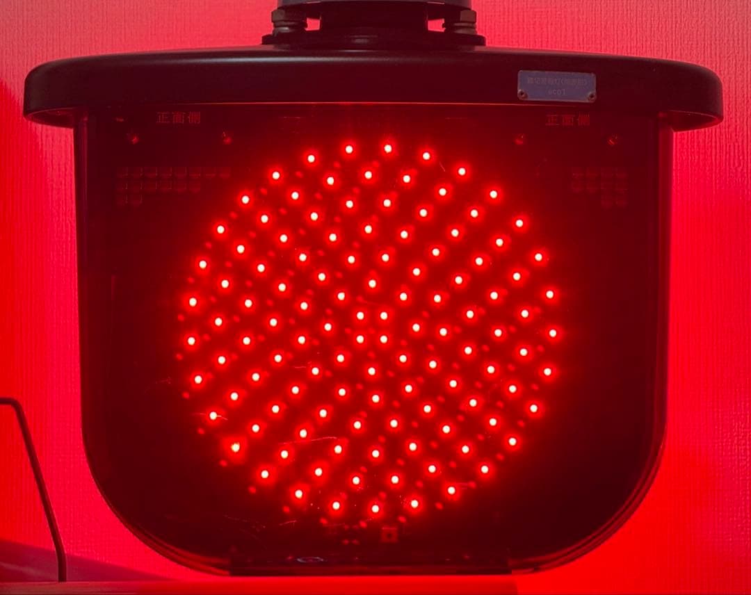 【鉄道部品】薄型踏切警報灯 両面型