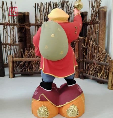 【修縁堂】精彫造像 大黒天 木彫仏像 精密彫刻 大黒様 仏教美術品